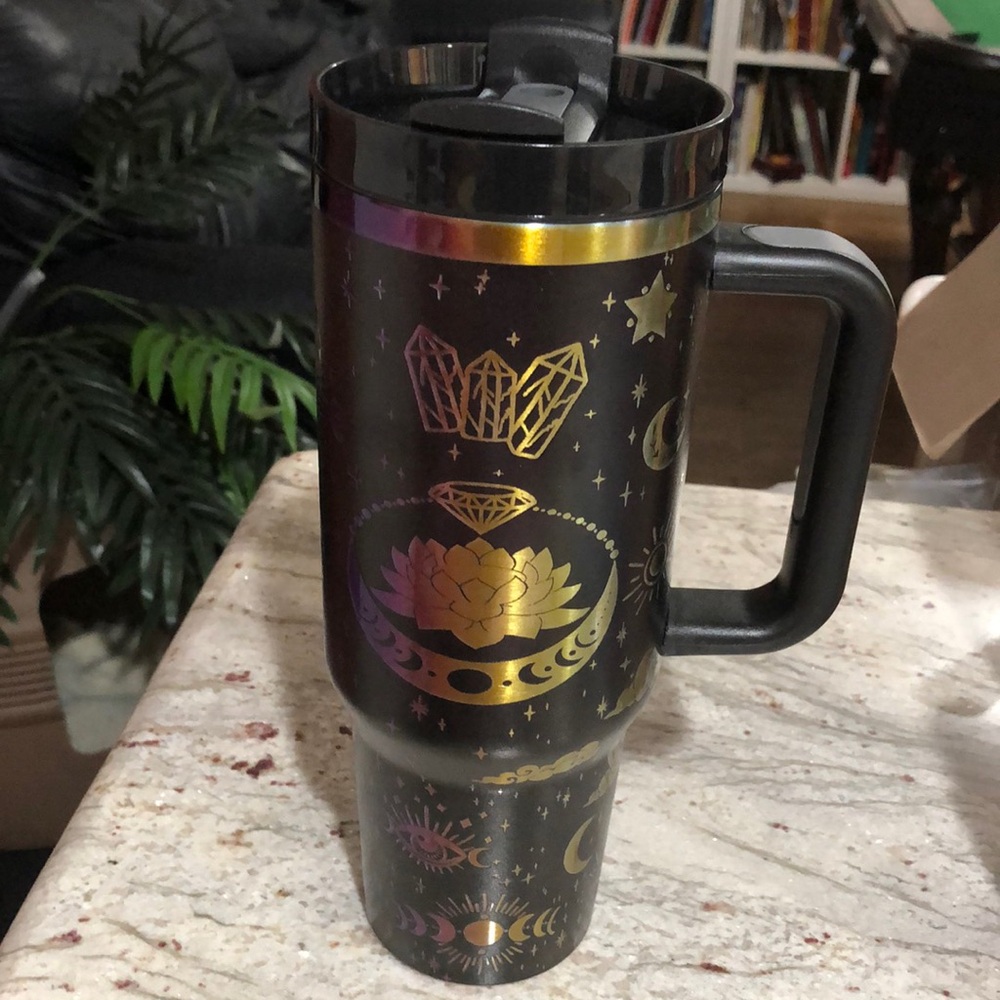 Iridescent Celestial Travel Mug